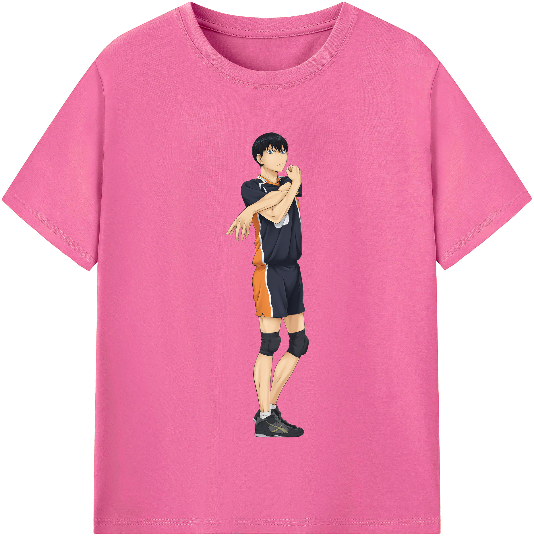 （画像用） ハイキュー!! Haikyu!! レディースカジュアルプリントTシャツ（綿100％）